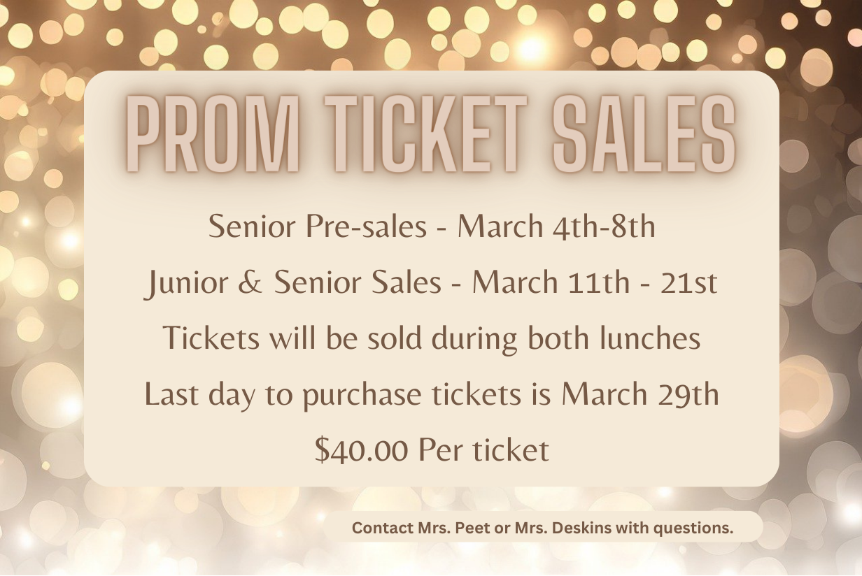 Prom Ticket Sales