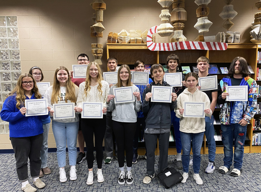 High School Students of the Month for December 2023